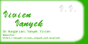 vivien vanyek business card